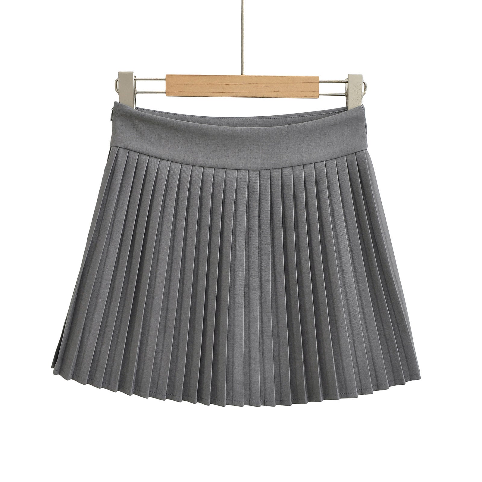Narrow edged accordion pleated suit with pleated tennis skirt