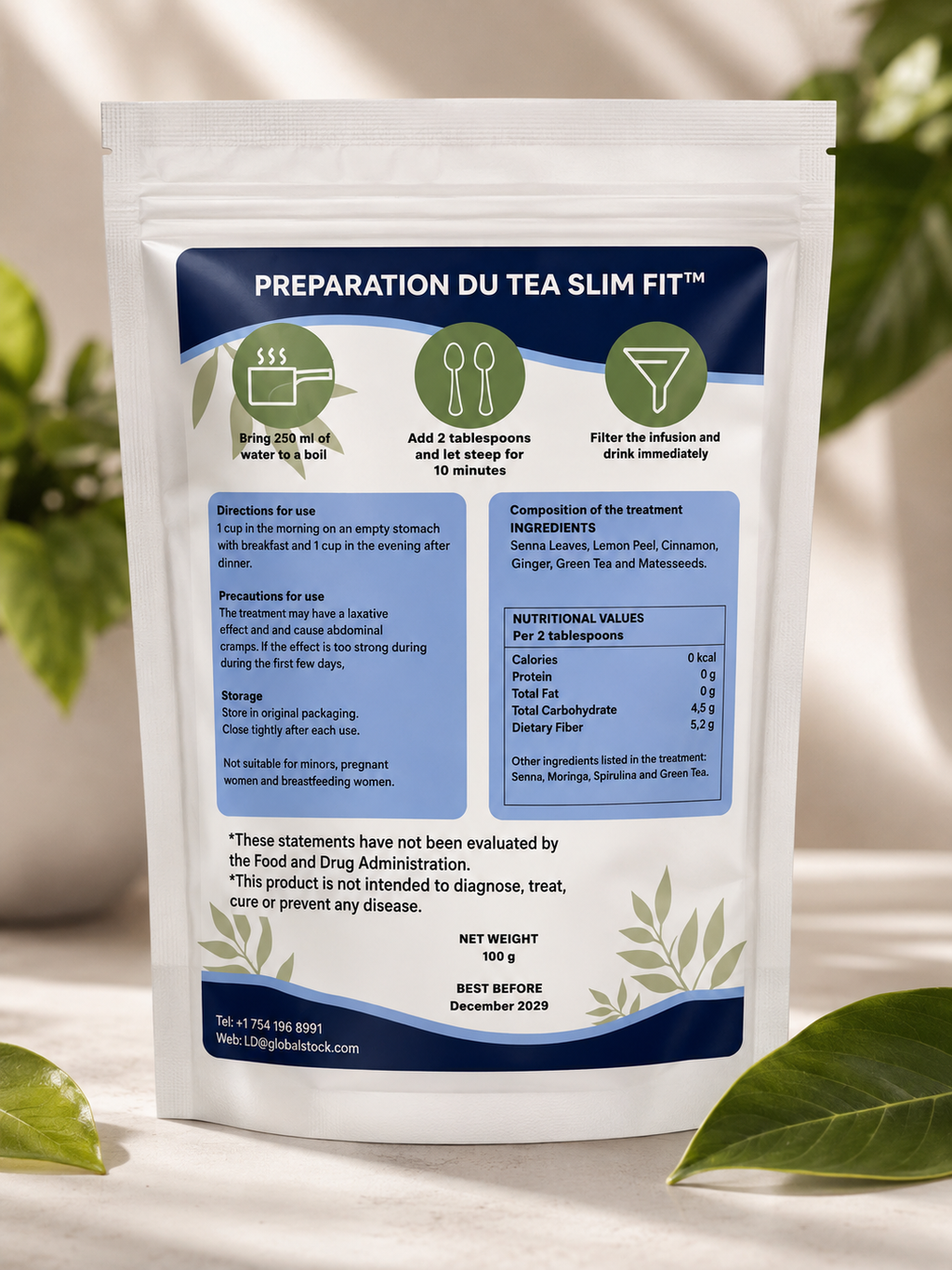 Dechouke Grès Colon Cleanse Herbal Tea – Daily Detox & Wellness Tea