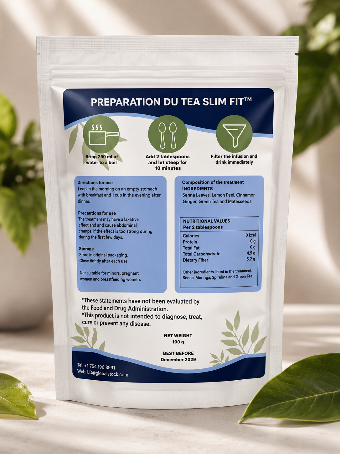 Dechouke Grès Colon Cleanse Herbal Tea – Daily Detox & Wellness Tea