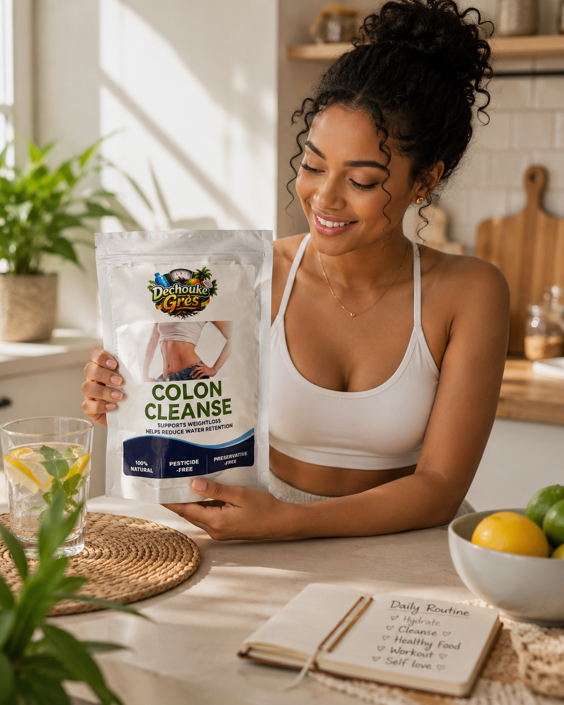 Dechouke Grès Colon Cleanse Herbal Tea – Daily Detox & Wellness Tea