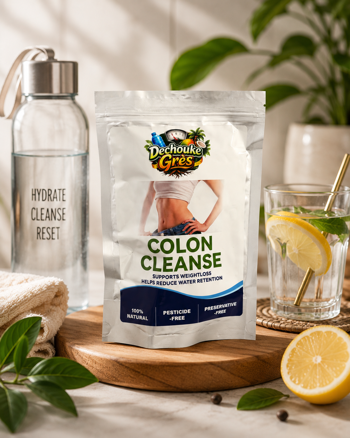 Dechouke Grès Colon Cleanse Herbal Tea – Daily Detox & Wellness Tea