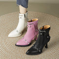 New Sexy High Heels Platform Genuine Leather Shoes Woman Ankle Boots Autumn WInter Warm