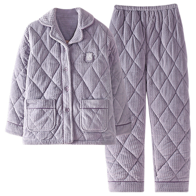 Sleepwear for women thickened and warm men's home clothes