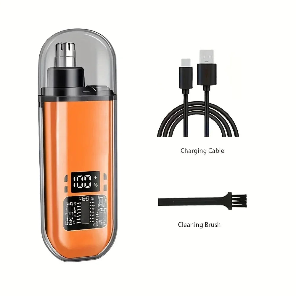 Compact Grooming Kit Nose Ear Hair Trimmer for Men USB C Rechargeable
