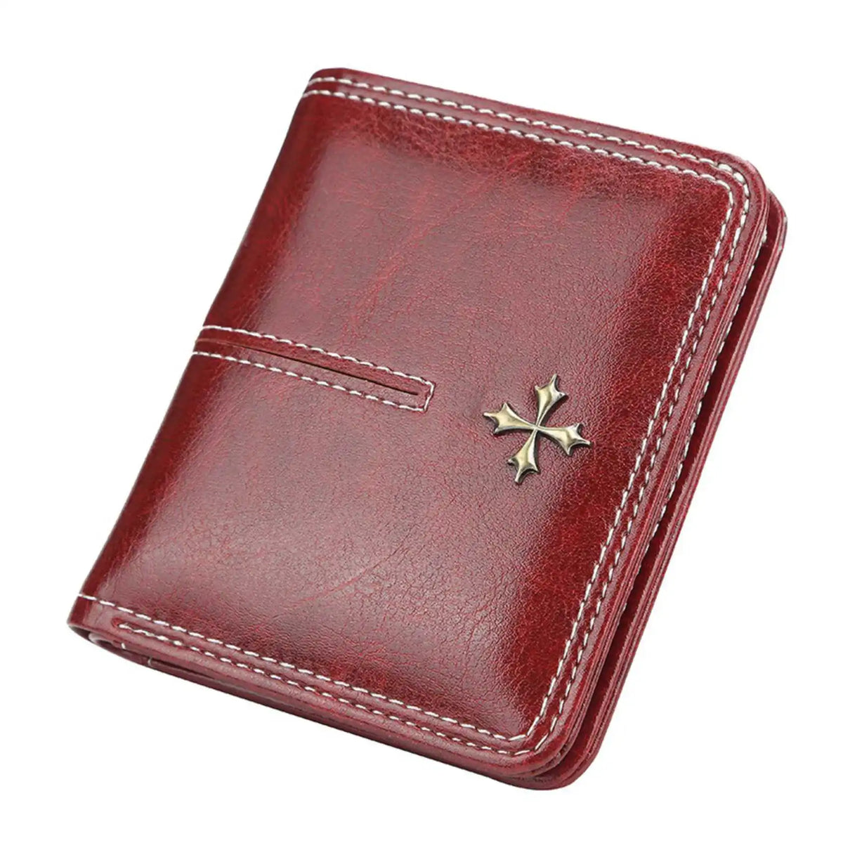 RFID Blocking Women’s Retro Wallet – Multi-Card Holder, Zipper Coin Purse, Anti-Theft Short Wallet with Buckle, Fashion Small Wallet for Cards, Cash, and Coins