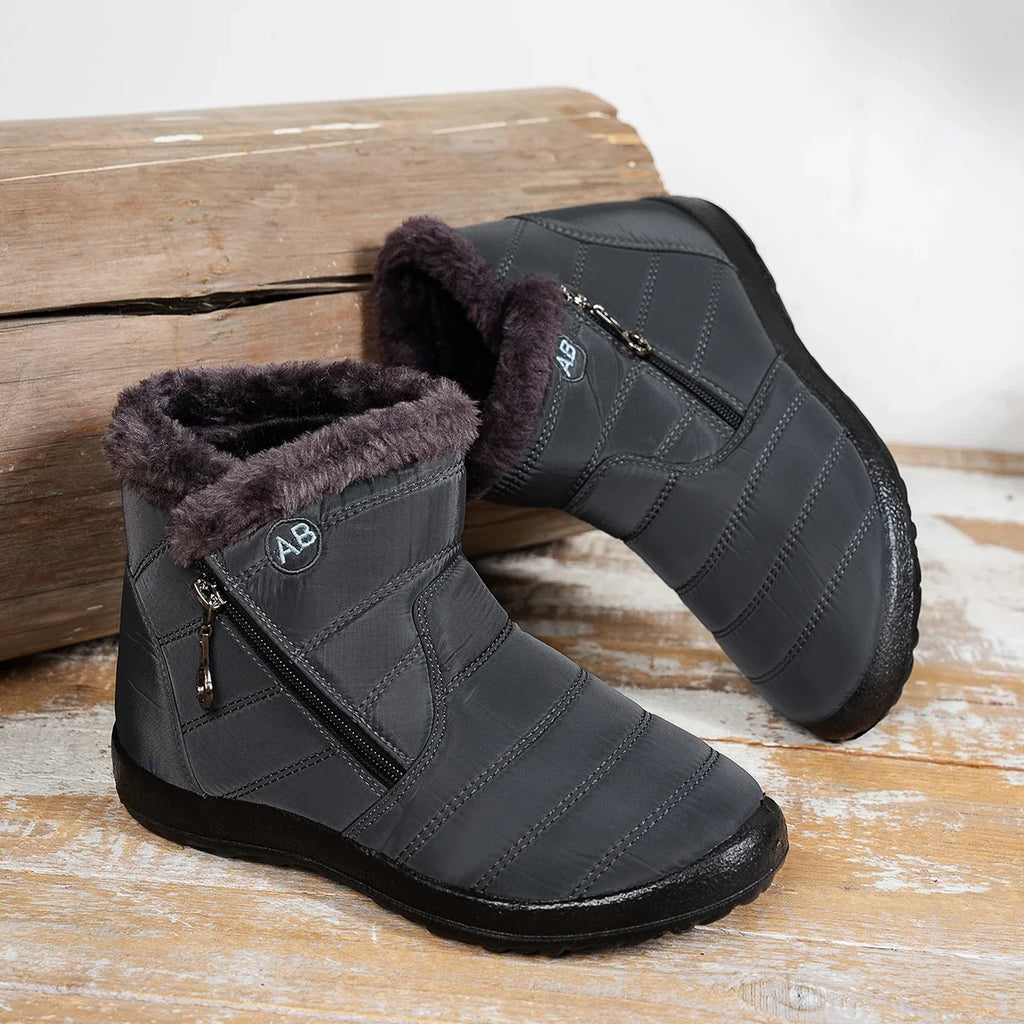 Women's shoes Solid-color warm mid-calf cotton boots women's Winter shoes Cotton boots cheap shoes clearance free shipping