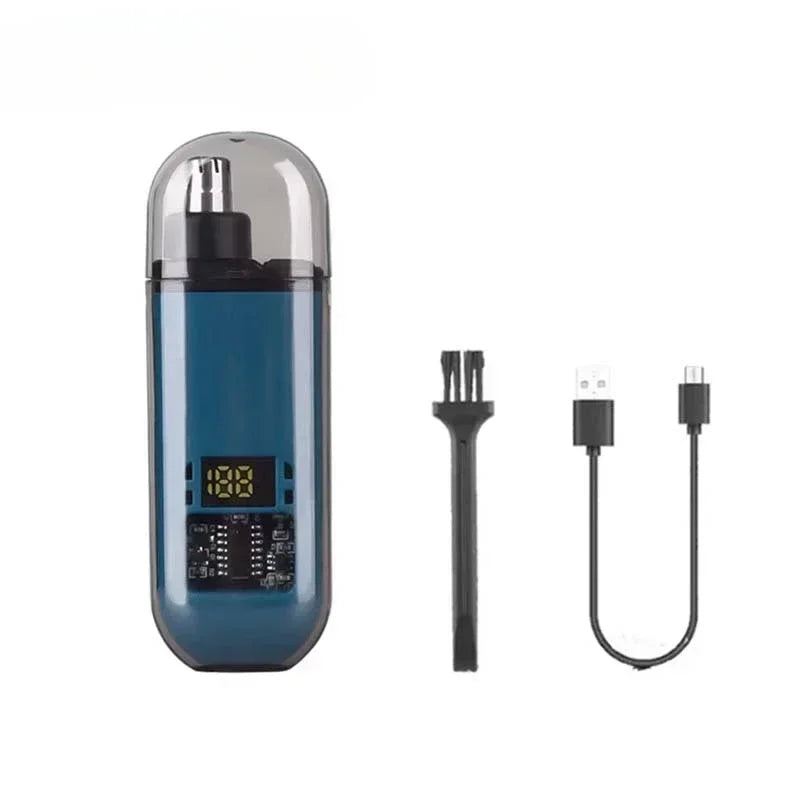 Compact Grooming Kit Nose Ear Hair Trimmer for Men USB C Rechargeable