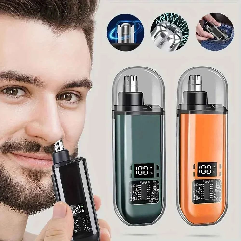 Compact Grooming Kit Nose Ear Hair Trimmer for Men USB C Rechargeable
