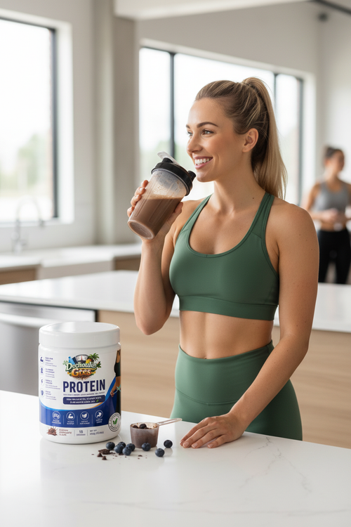 Lifestyle – White woman with Dechouke Grès Protein